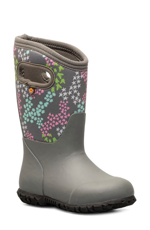 Kids
 York Star Heart Waterproof Rain Boot (Walker, Toddler, Little Kid 
Big Kid)