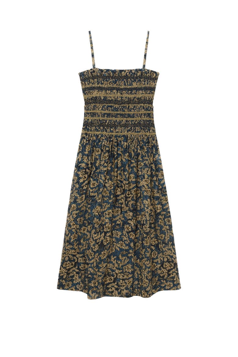 Charlene Smocked Dress, Alternate, color, Navy Multi