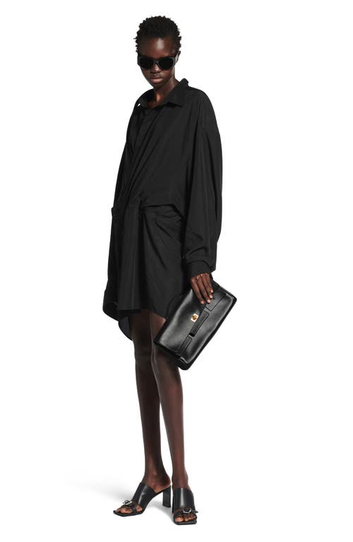 Balenciaga Bel Air Flap Leather Shoulder Bag
