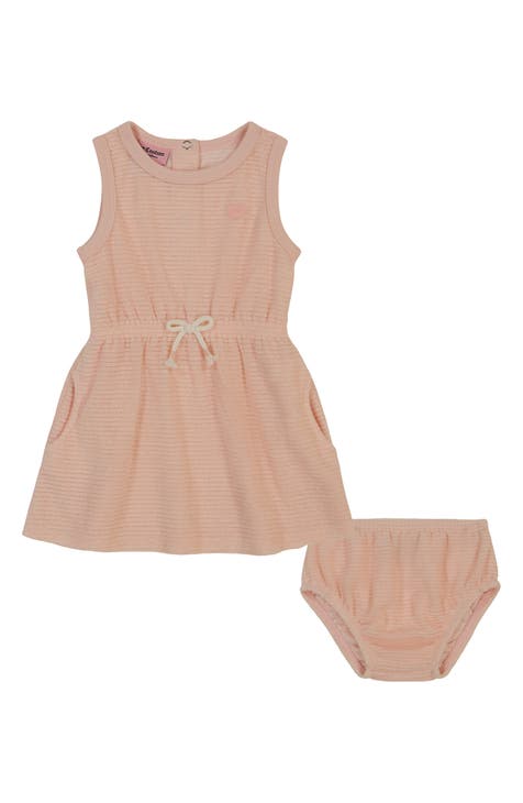 Ribbed Velour Dress & Bloomers (Baby)