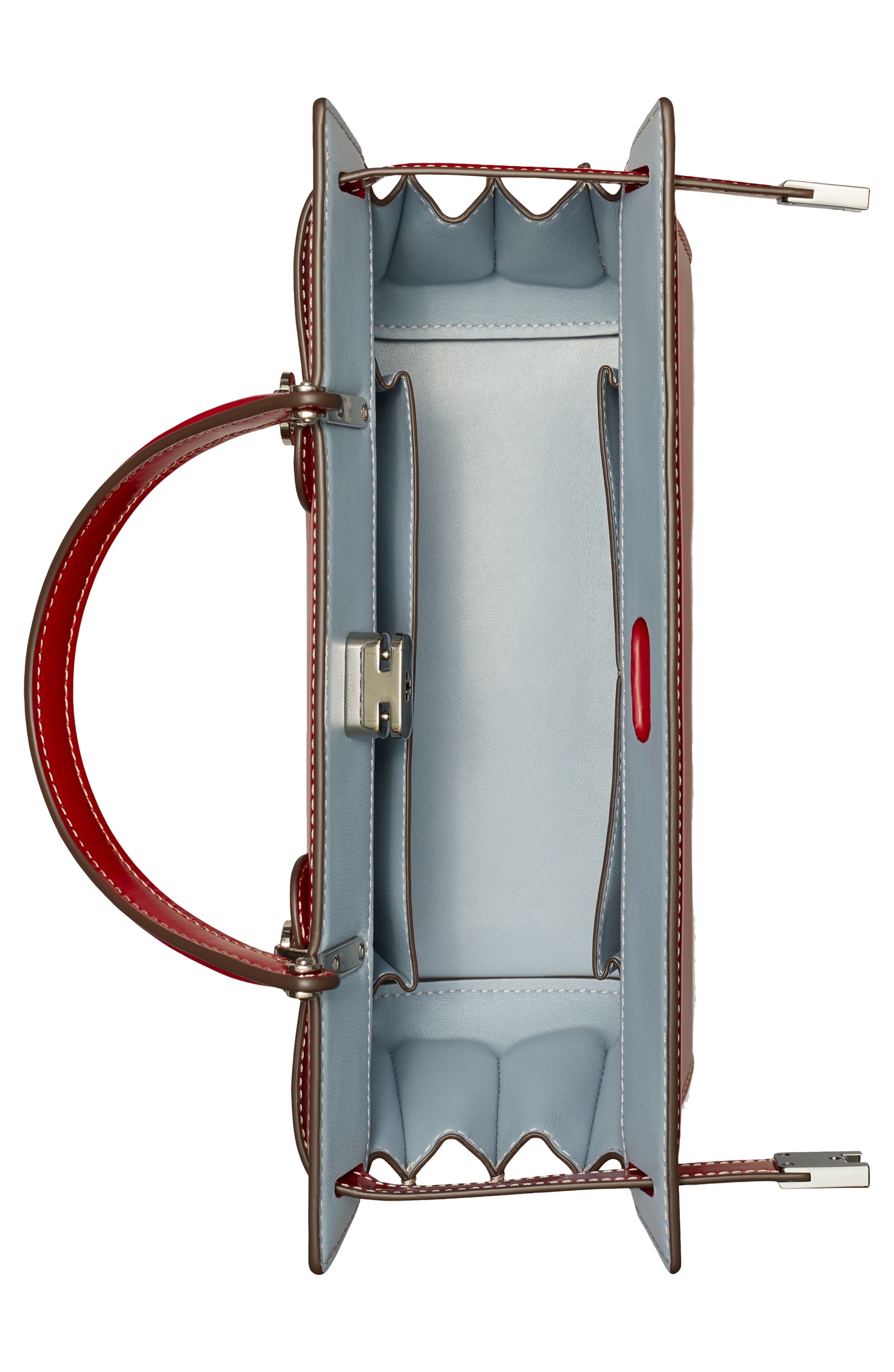 Tory Burch Lee Radziwill Leather Cat Eye Bag, Alternate, color, 