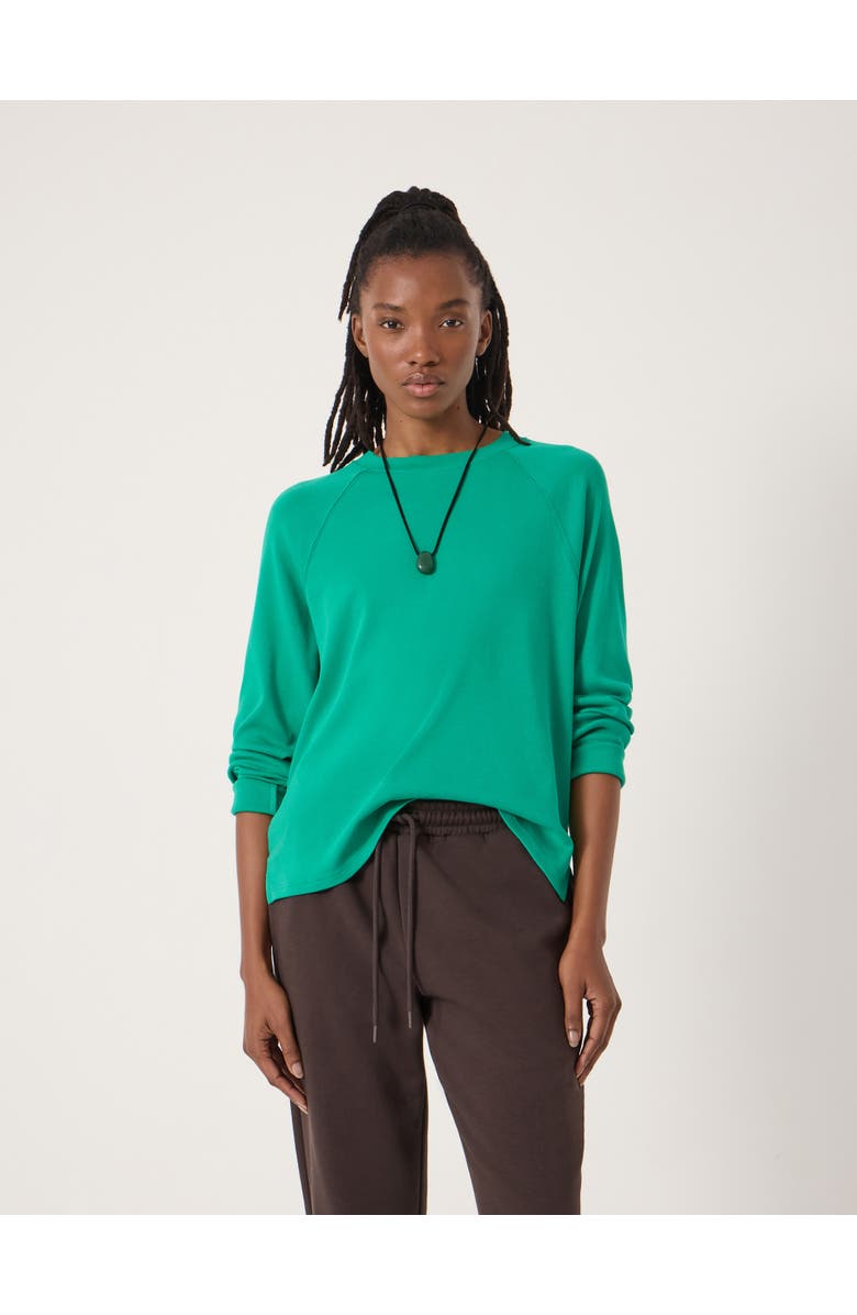 Hush Matilda Raglan Sweatshirt, Main, color, Bright Green