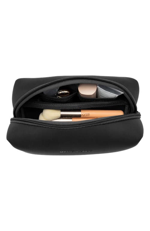 Mytagalongs Loaf Cosmetic Bag With Zip Pouch In Black