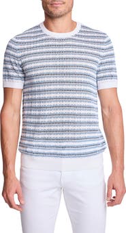 PAISLEY & GRAY Stripe Short Sleeve Knit T-Shirt