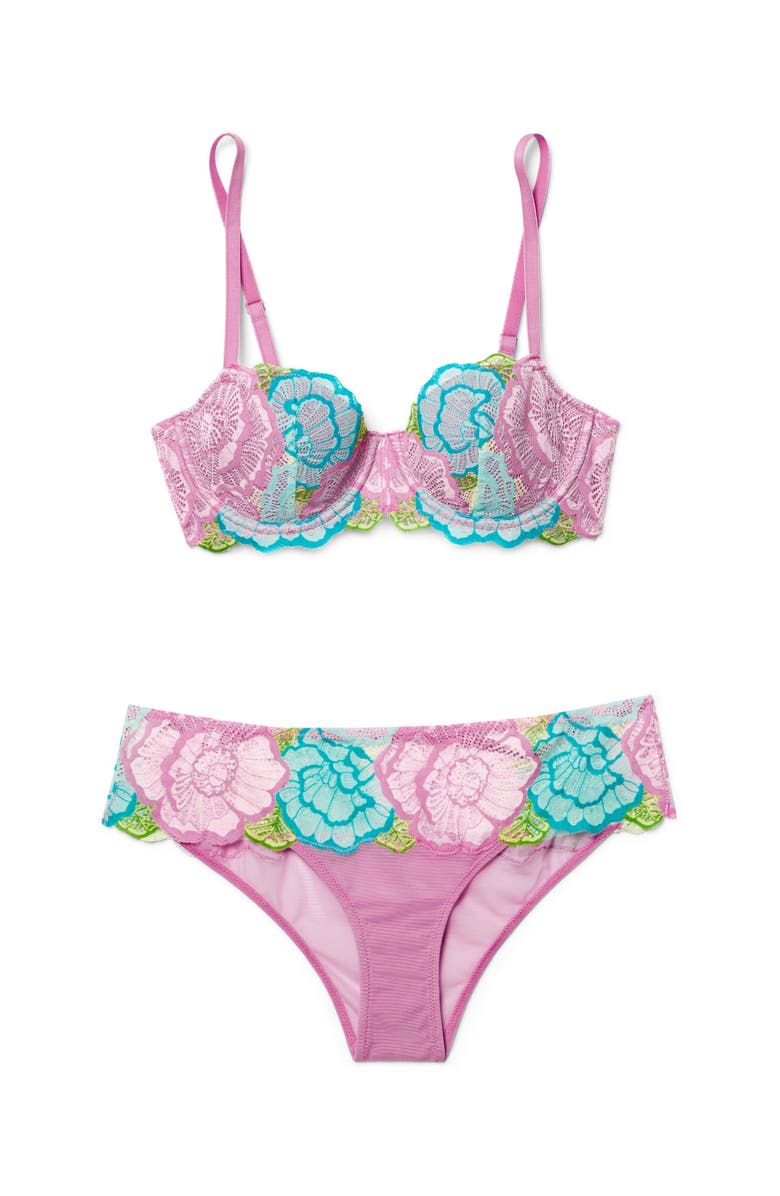 Adore Me Colete Cheeky Panties, Alternate, color, Floral Pink