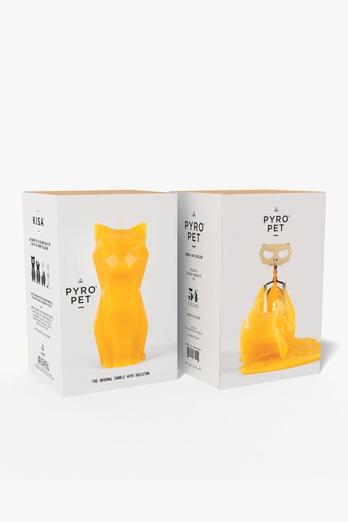 54celsius Pyropet Kisa Cat Candle In Orange