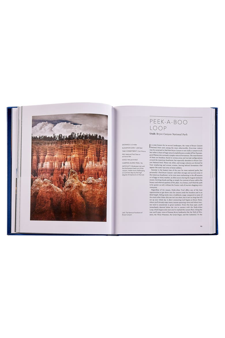 America's Best Day Hikes Spectacular Single-Day Hikes Across the States Leather Edition, Alternate, color, Blue