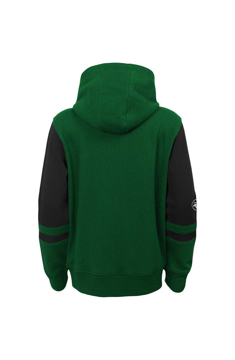 Outerstuff Preschool Green New York Jets Stadium Color Block Full-Zip Hoodie, Alternate, color, 