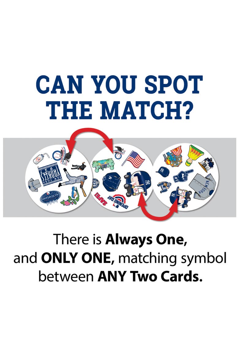 New York Yankees Spot It! Card Game, Alternate, color, Multicolor