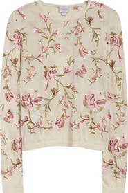 Giambattista Valli Embroidered Cashmere & Silk Sweater