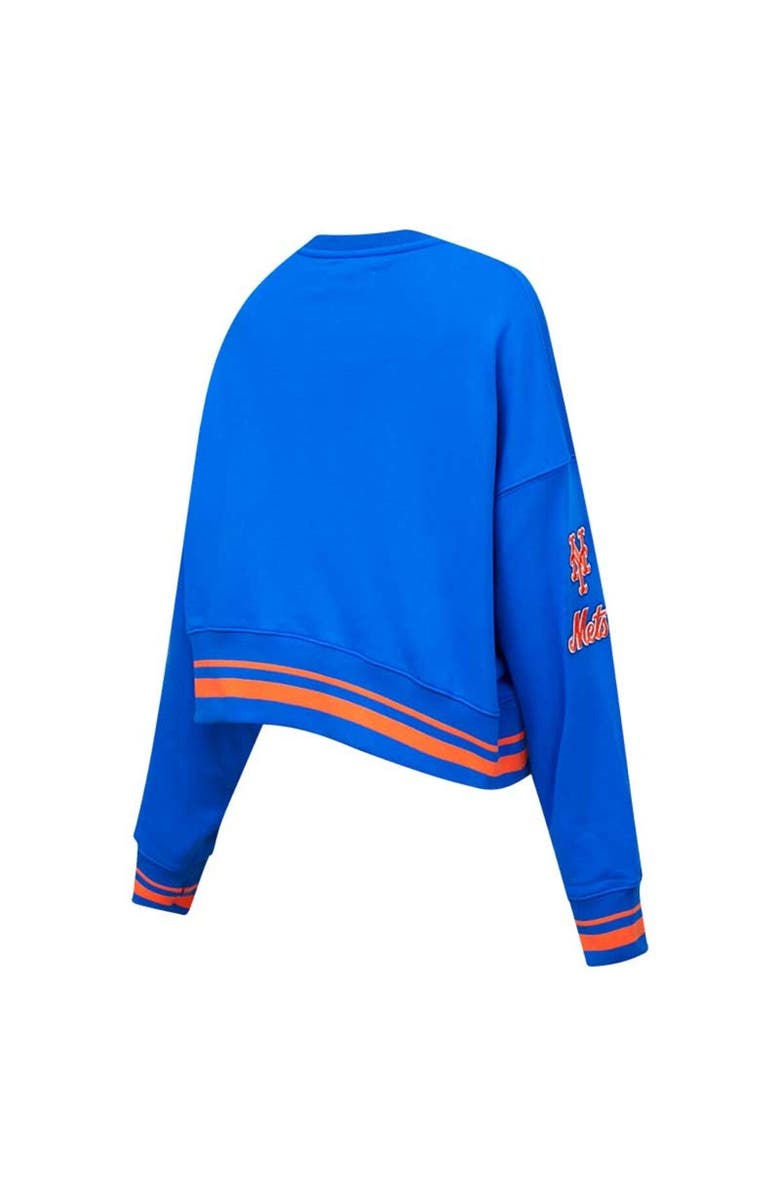 PRO STANDARD Women's Pro Standard Royal New York Mets Mash Up Pullover Sweatshirt, Alternate, color, 