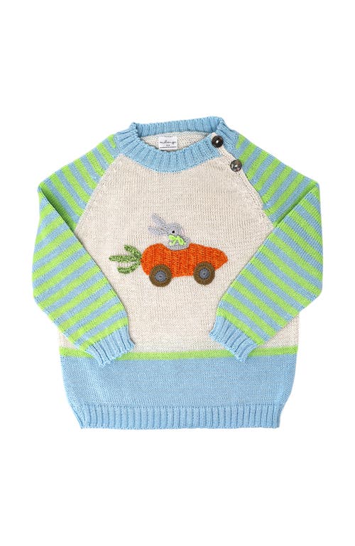 Shop Melange Collection Carrot Car Easter Sweater In Ivory