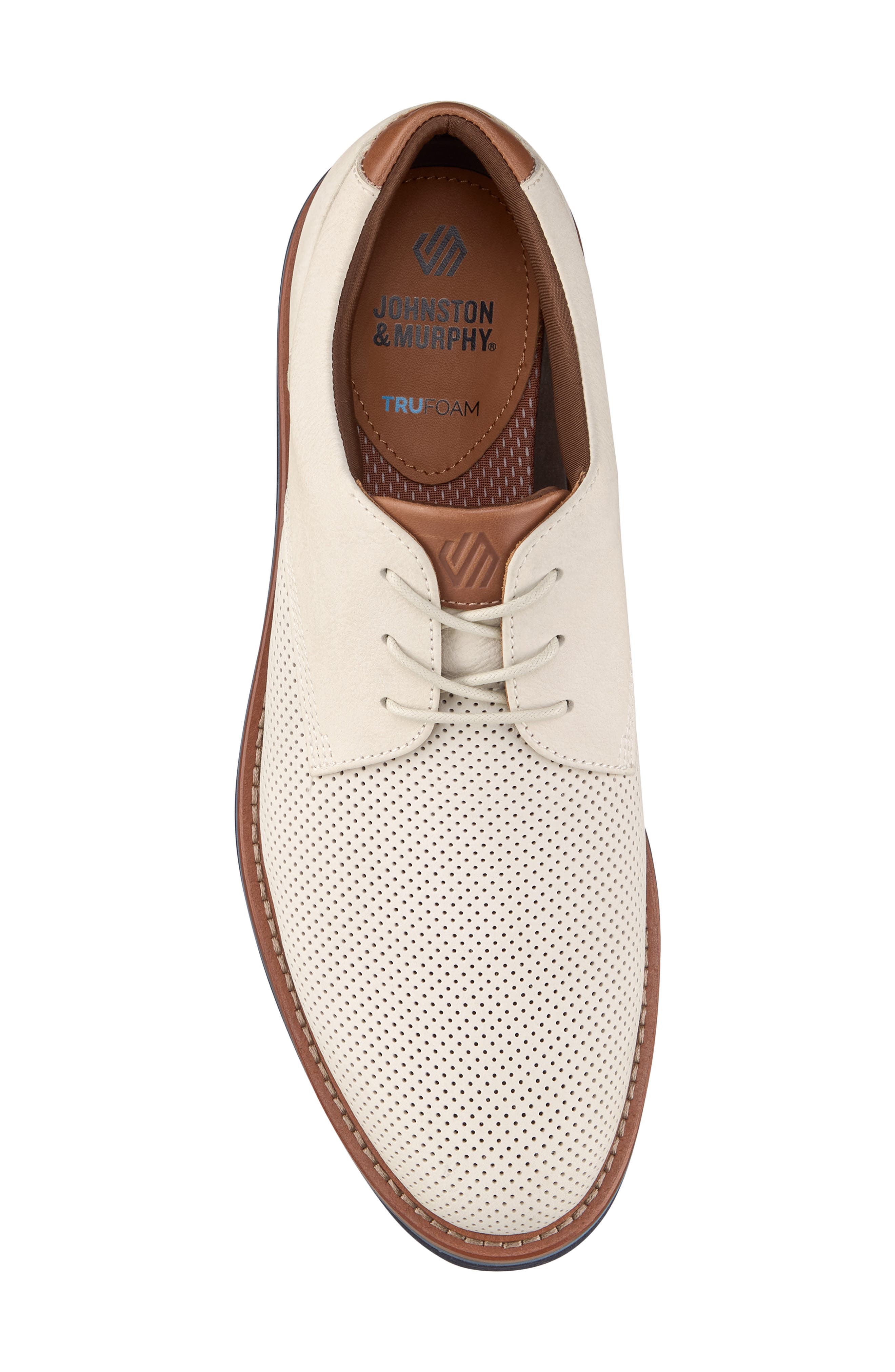 Johnston & Murphy Tyson Perforated Plain Toe Derby, Alternate, color, 