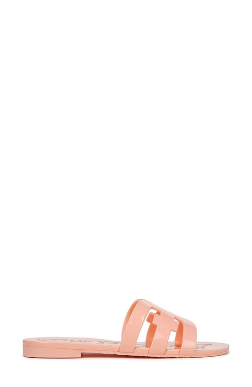 Sam Edelman Bay Jelly Slide Sandal Pink Rosette Jelly In Pink Rosette