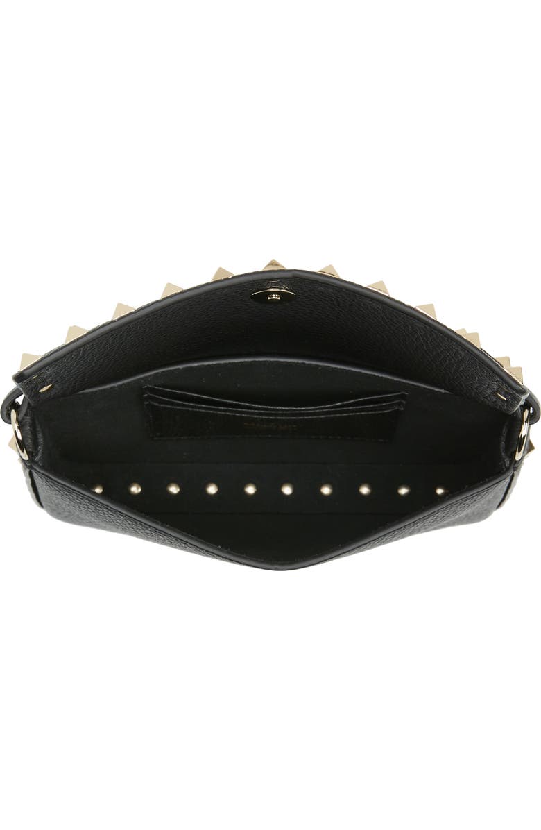 Valentino Garavani Mini Rockstud Leather Top Handle Bag, Alternate, color,