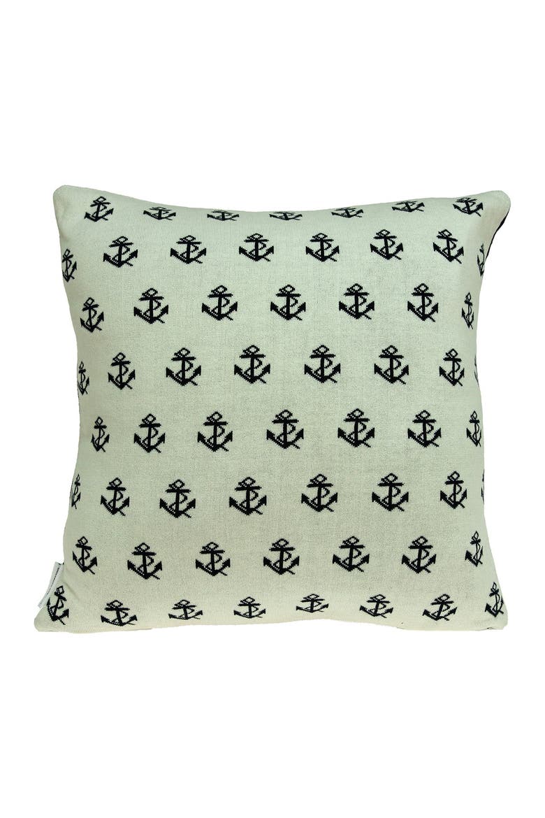 Andrea Nautical Pillow - 20" x 20" - Blue, Alternate, color, BLUE