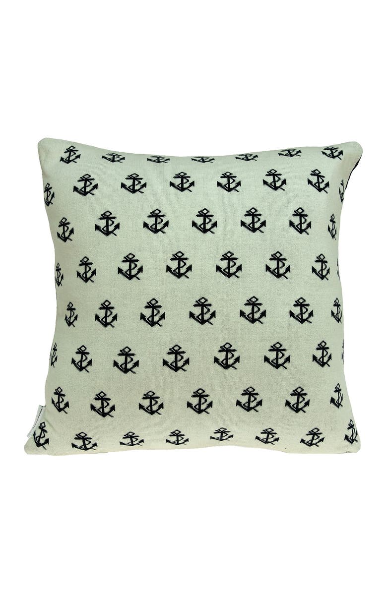 PARKLAND COLLECTION Andrea Nautical Pillow - 20" x 20" - Blue, Alternate, color, Blue