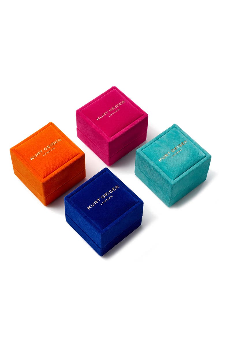 Kurt Geiger London Heart Crystal Cocktail Ring, Alternate, color, Gold/ Crystal