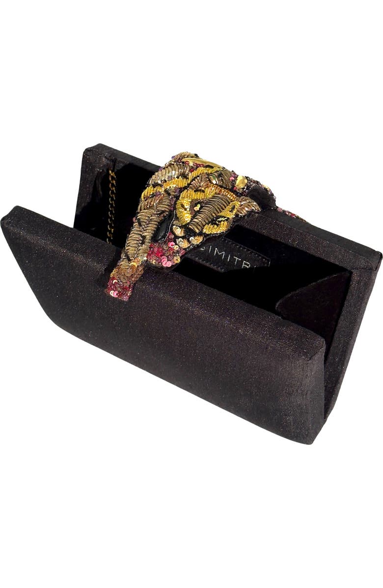 Simitri Raaka Clutch, Alternate, color, Onyx