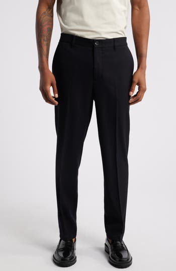 Open Edit Slim Fit Solid Color Pants In Black