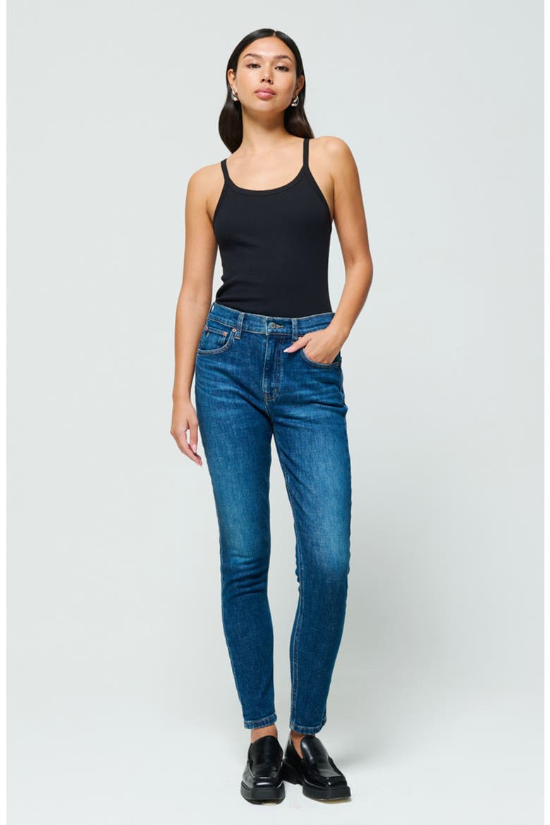 Giselle Mid Rise Skinny Jeans, Alternate, color, CHROME DIOPSIDE