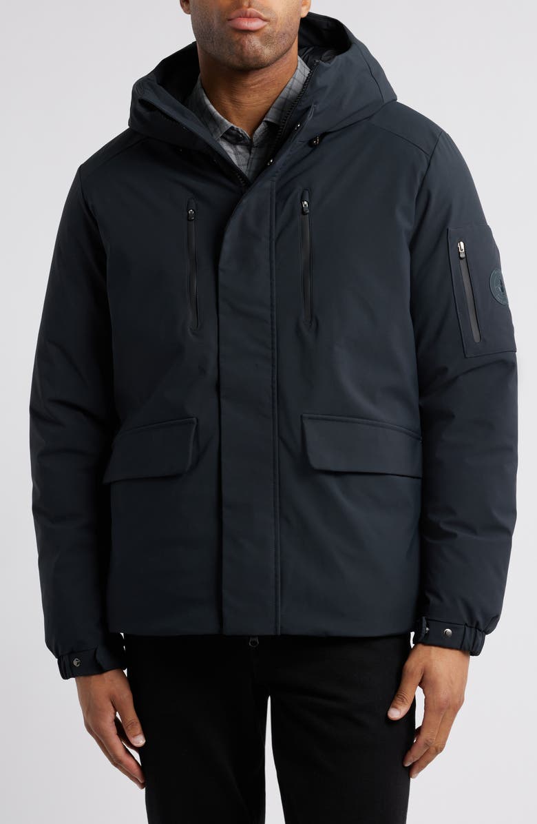 Save The Duck Hiram Water Repellent Hooded Coat, Alternate, color,