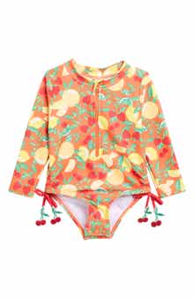 Nicole Miller Rashguard One-Piece Swimsuit