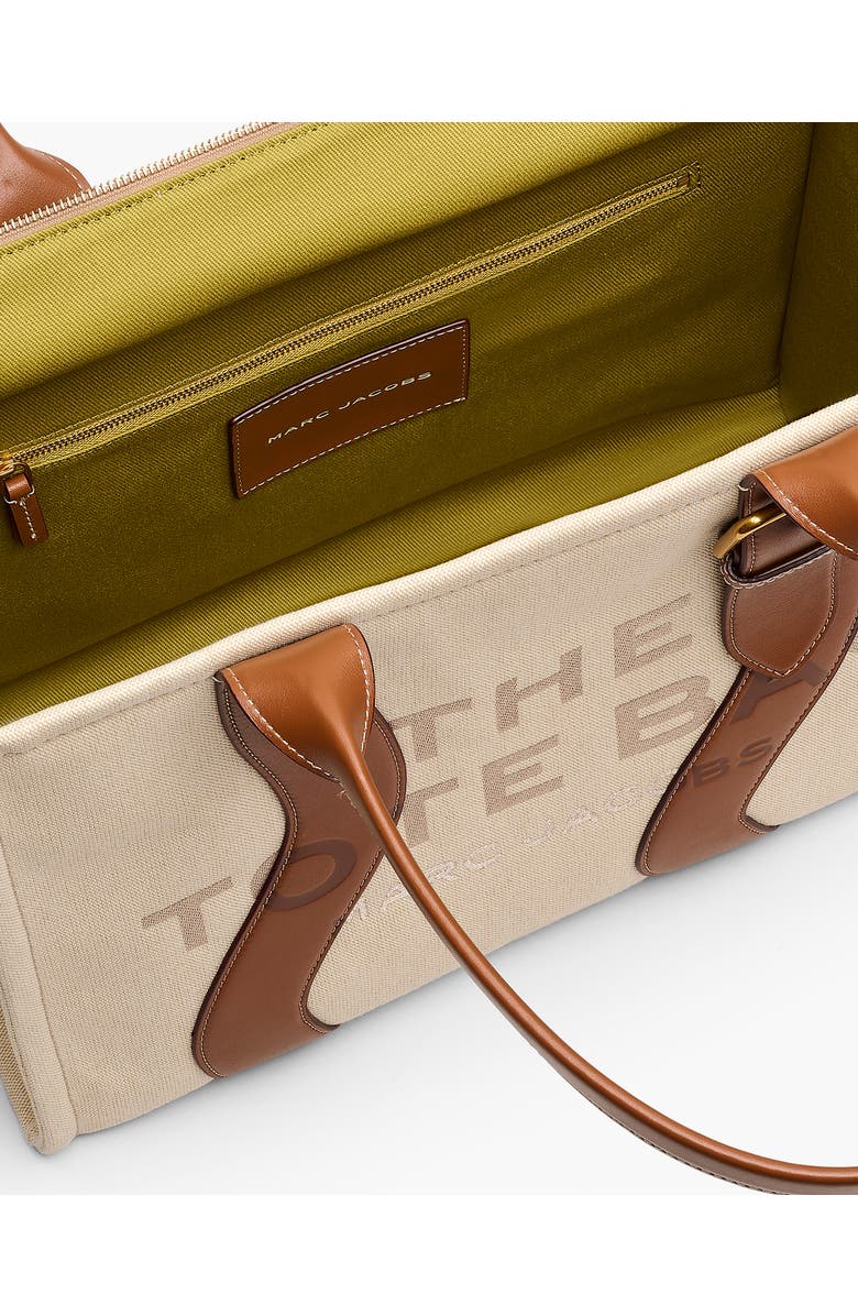 Marc Jacobs The Wavy Canvas Large Tote Bag, Alternate, color, Beige/Argan Oil