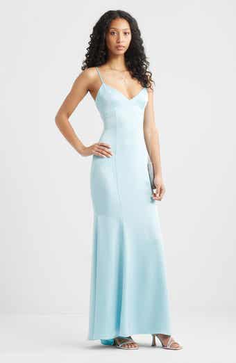 BP. Tie Back Satin Gown