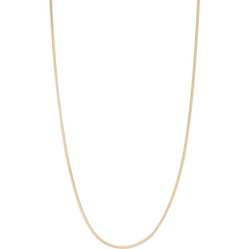 Fuzion Creations Snake Chain Necklace In Yellow