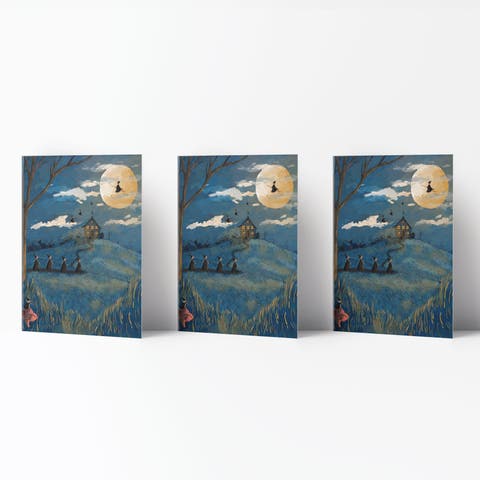 Fall / Halloween Greeting Card Pack Sets (3 ct) Witchy