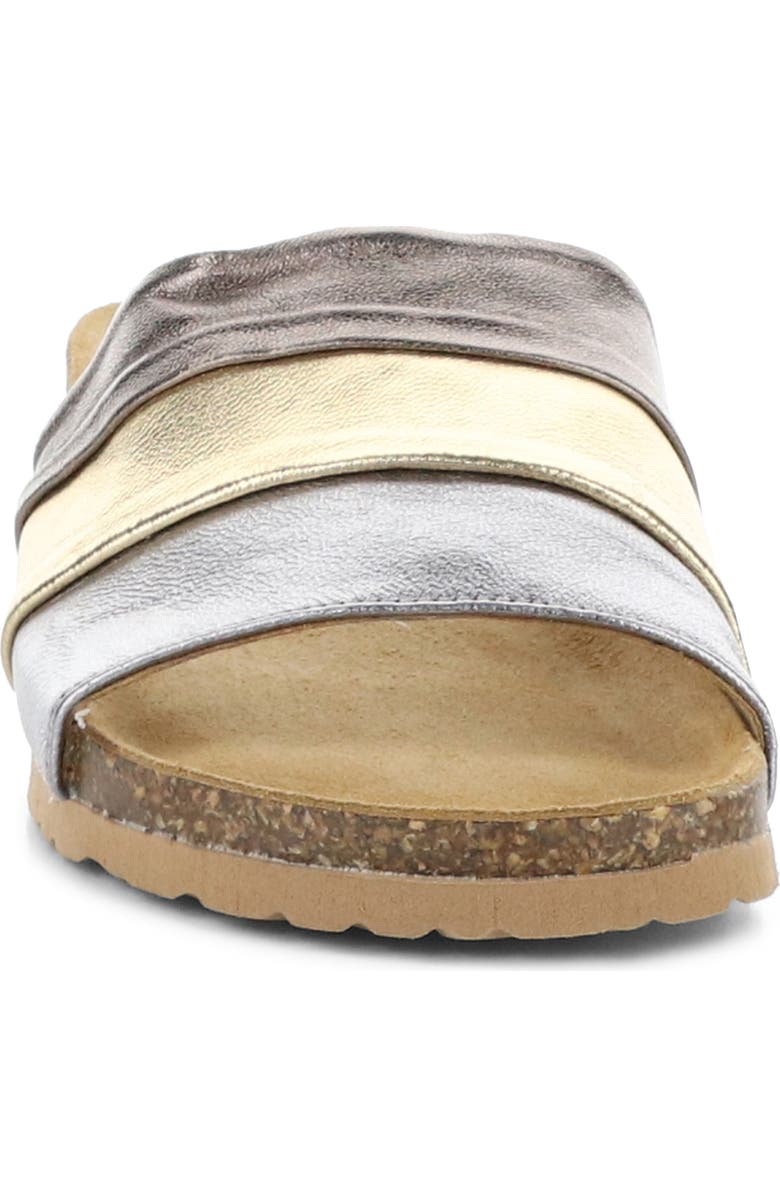 Bos. & Co. Libby Platform Wedge Slide Sandal, Alternate, color, Anthracite Combi