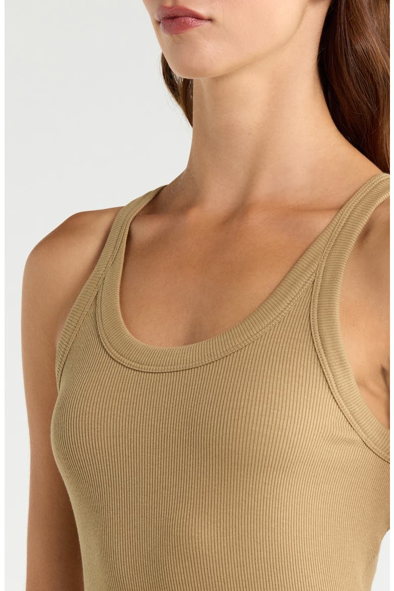 The Essential Rib Tank, Alternate, color, TOFFEE
