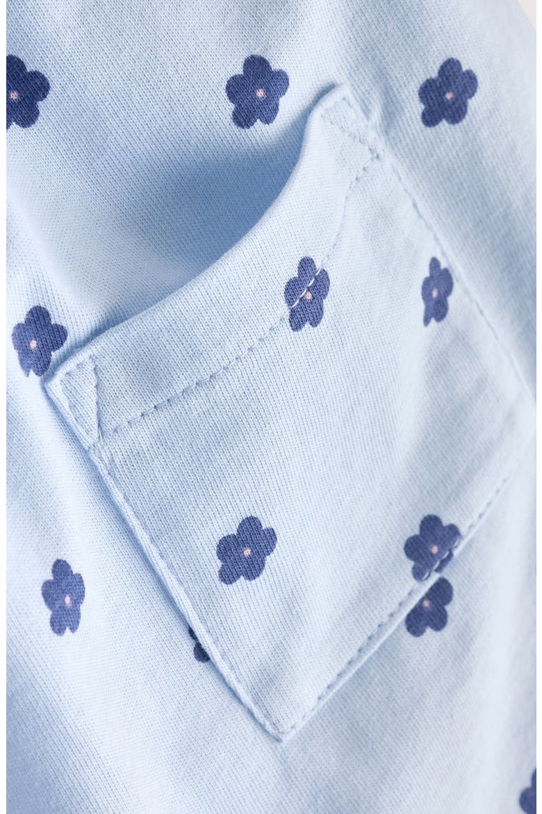 Flower Romper & Bodysuit Set, Alternate, color, BLUE