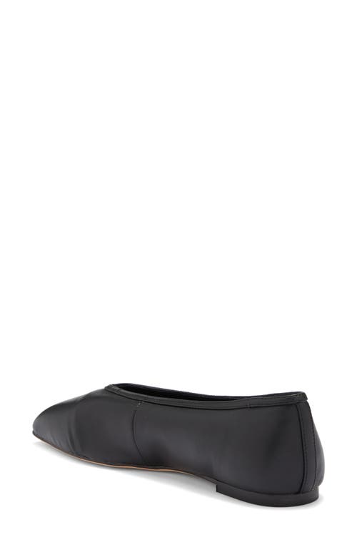 Tony Bianco Bianca Black Nappa Flats In Black Nappa