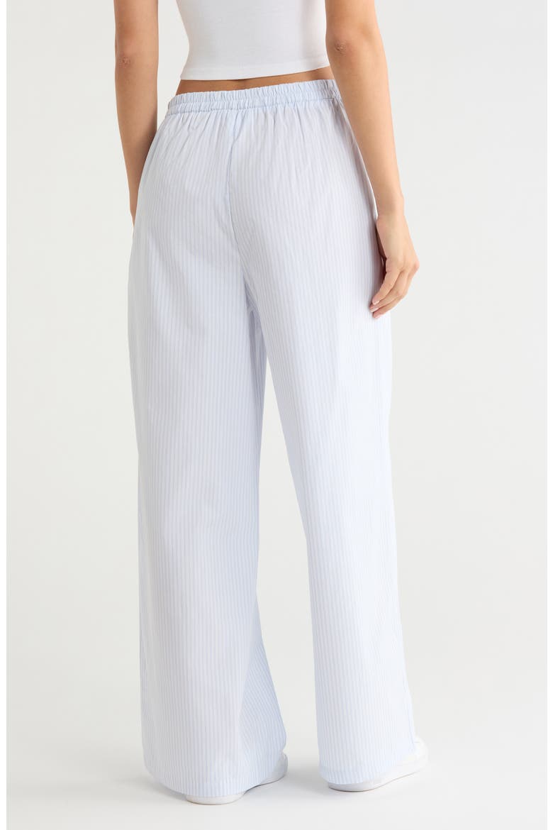 Poplin Pajama Pants, Alternate, color, BLUE- WHITE STRIPE