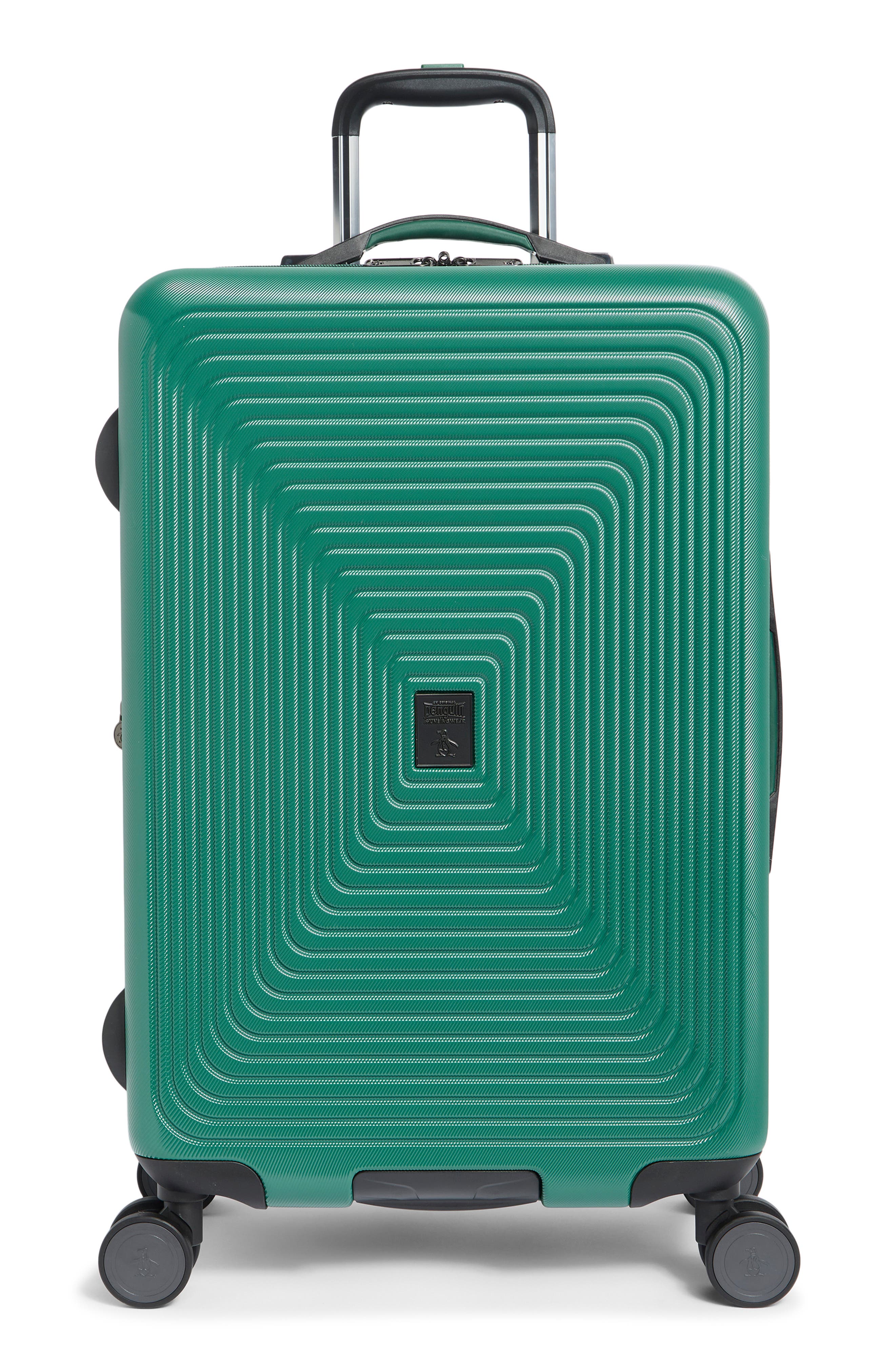 Original Penguin Finnes 25-Inch Hardside Luggage, Main, color, Forest Green