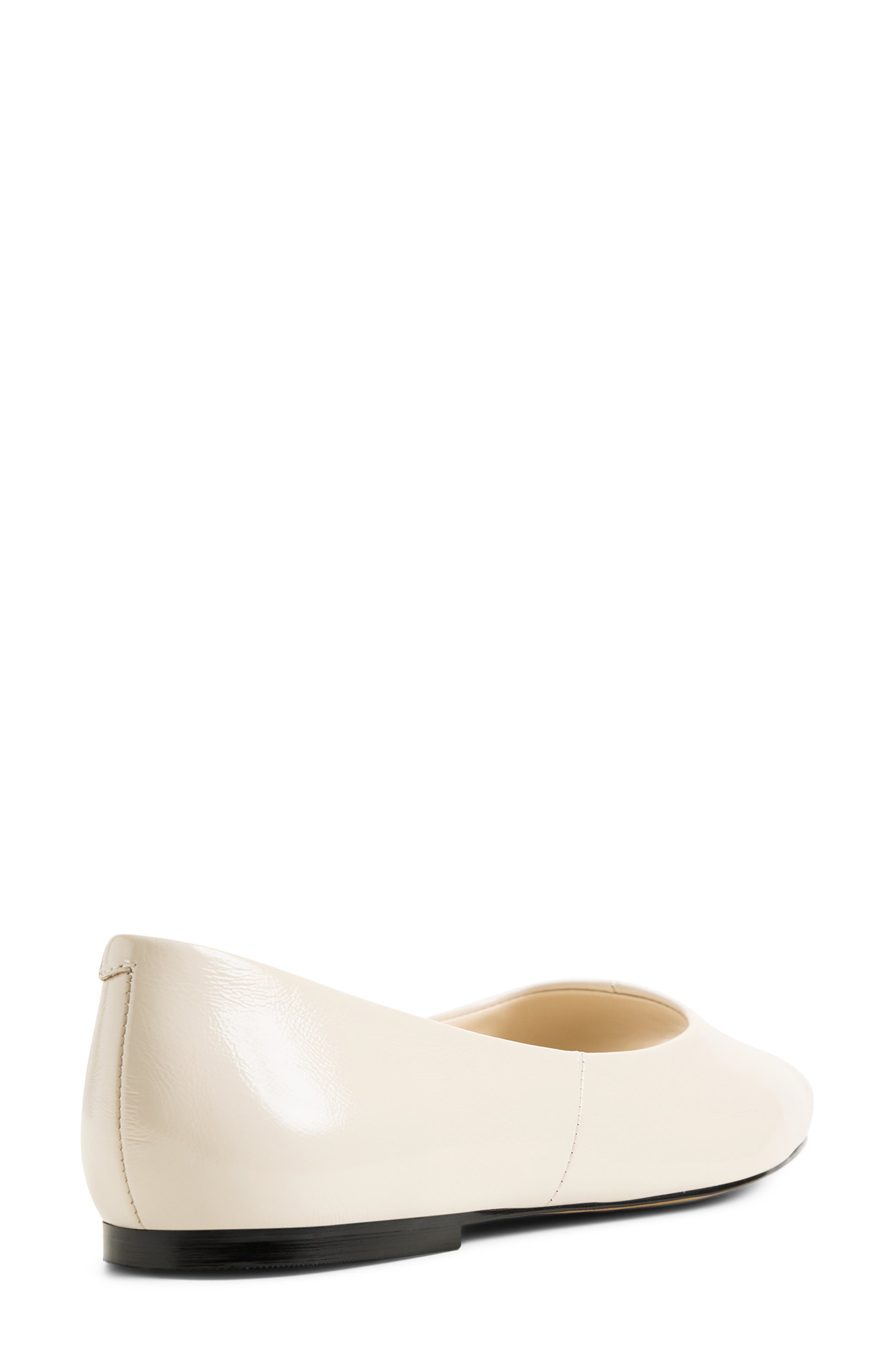 Alieiki Peep Toe Flat, Alternate, color, WHITE