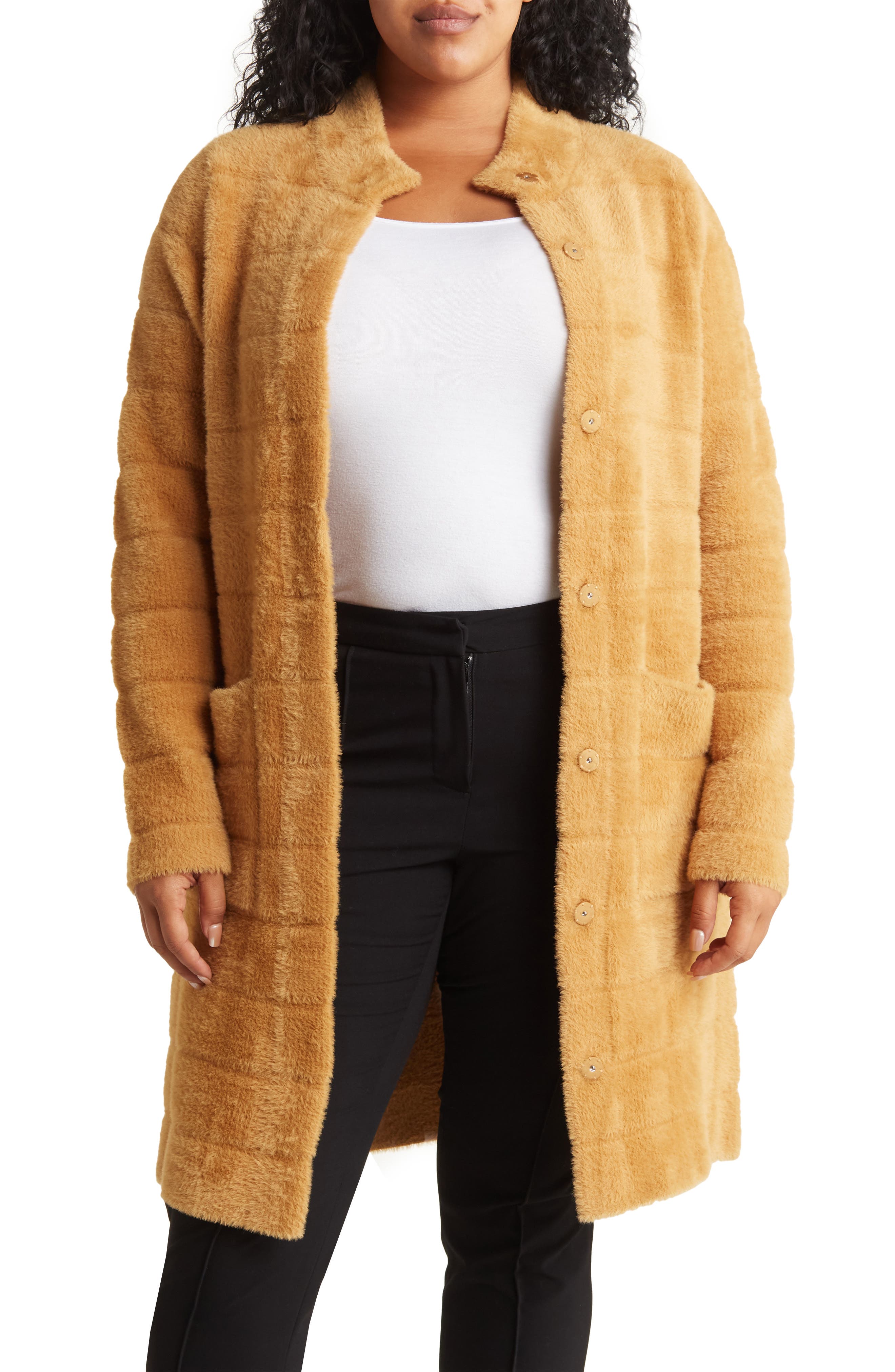 BY DESIGN Colette Faux Fur Coat
