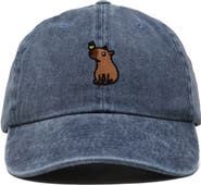Dalix Capybara Embroidered Everyday Hat
