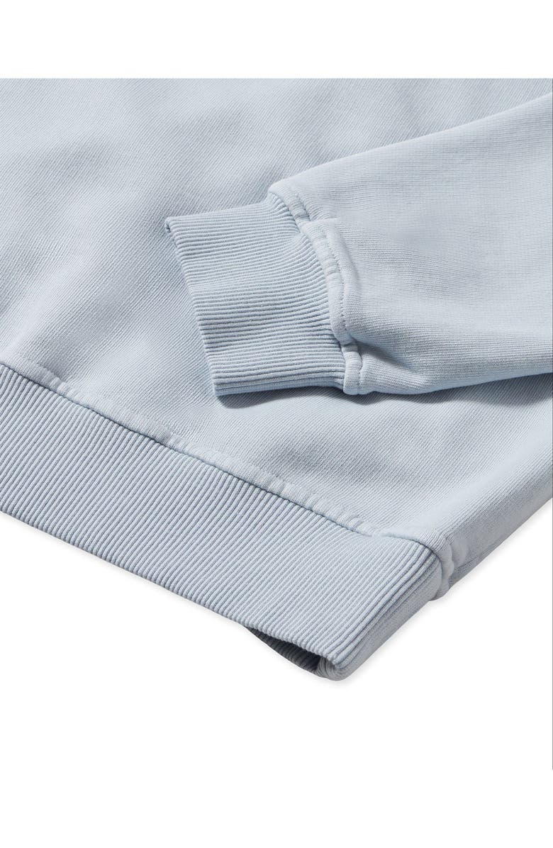 Fortela Yalep Brushed Jersey Quarter Zip Collared Sweatshirt, Alternate, color, Sky