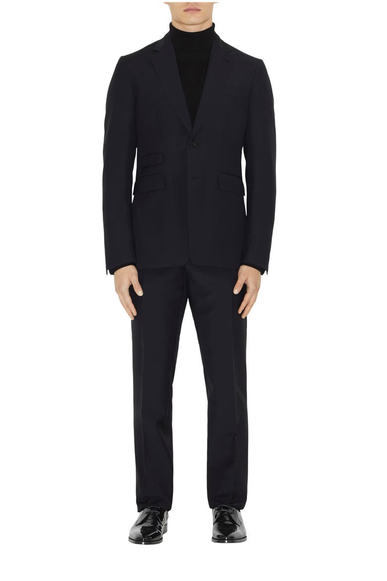 Wool Mohair Tailored Jacket, Main, color, Navy