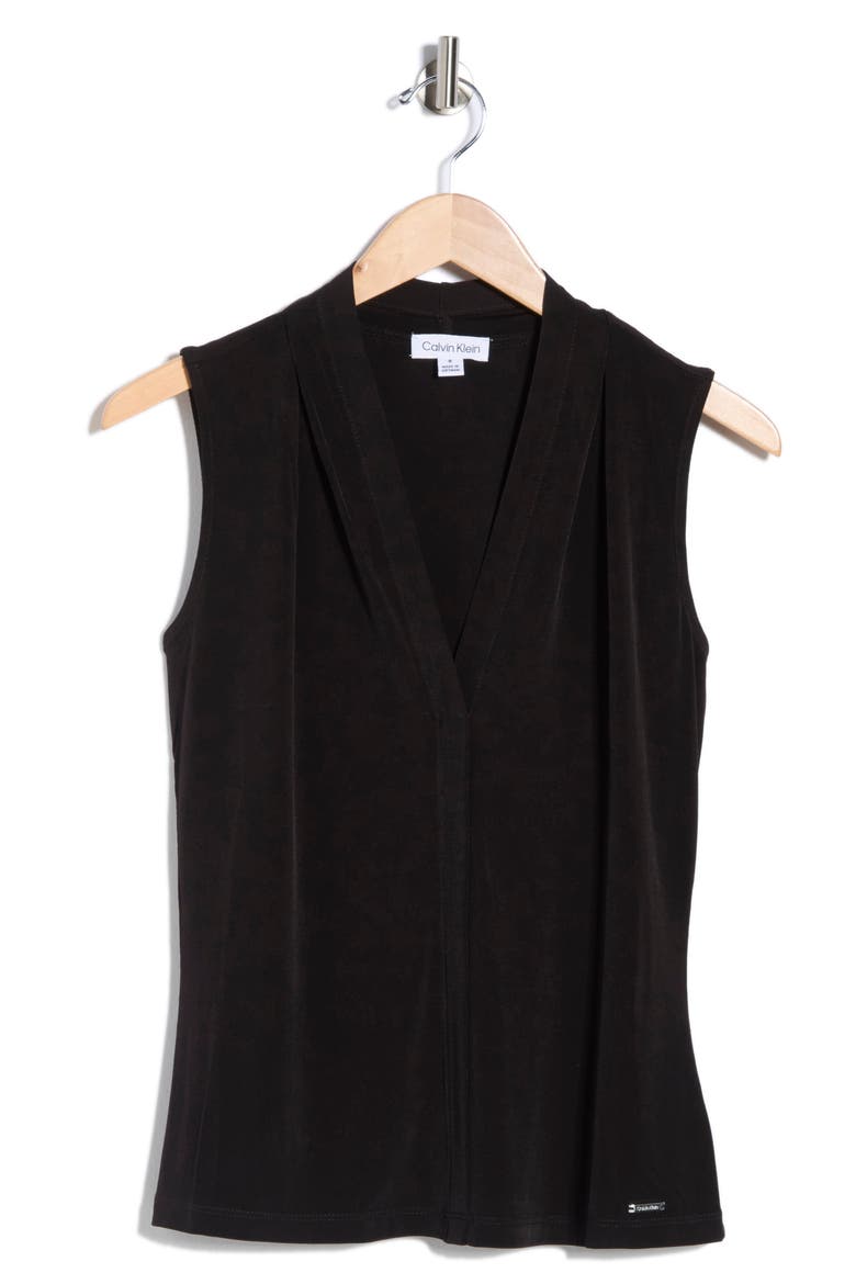 V-Neck Tank, Alternate, color, BLACK