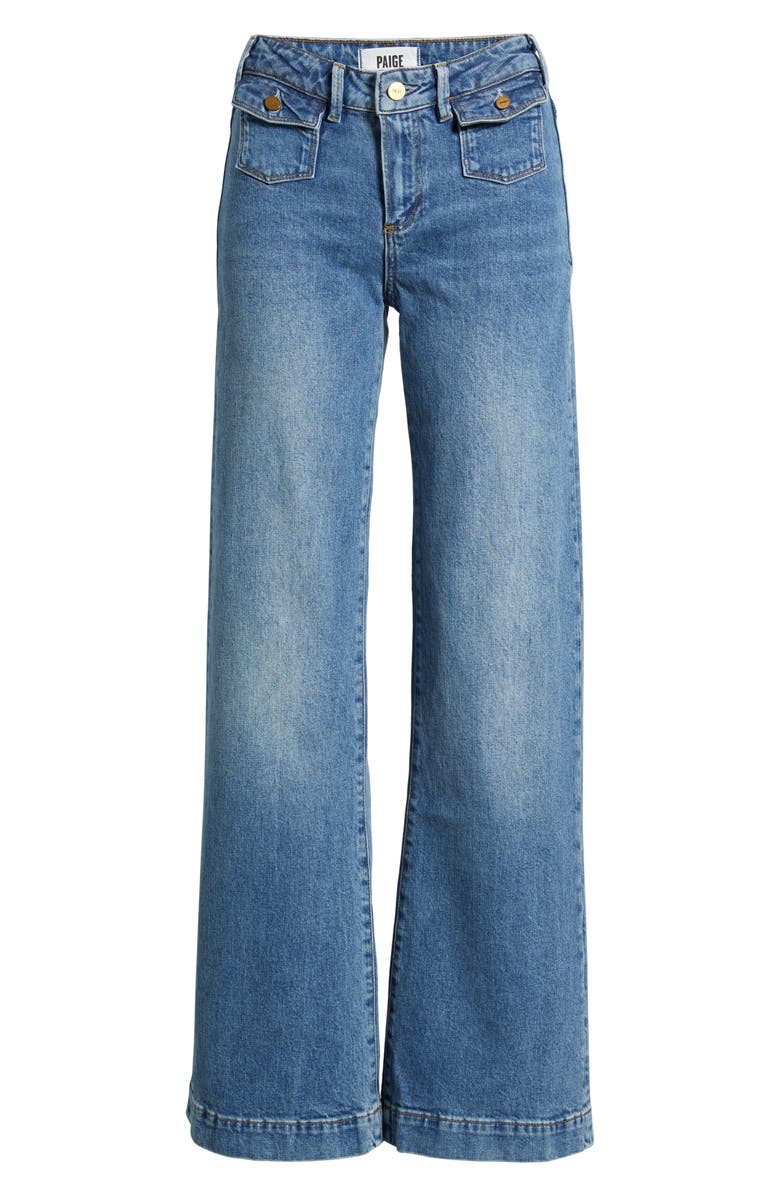 PAIGE Leenah High Waist Wide Leg Jeans, Alternate, color, Coventry