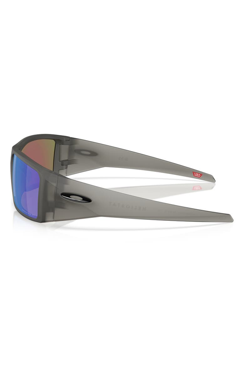 Oakley Heliostat 61mm Prizm<sup>™</sup> Polarized Rectangular Sunglasses, Alternate, color, Saphire