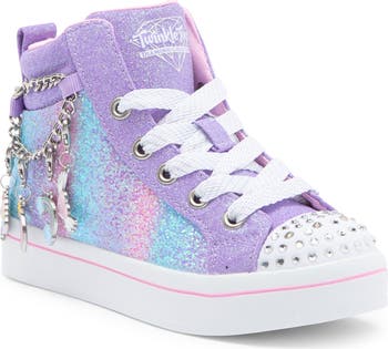 High Top Children's Shoes Light Up Sneakers SKECHERS Kids