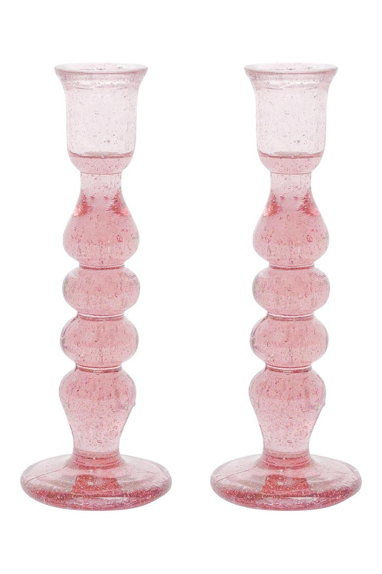 Provence Set of 2 Candlesticks, Main, color, BLUSH