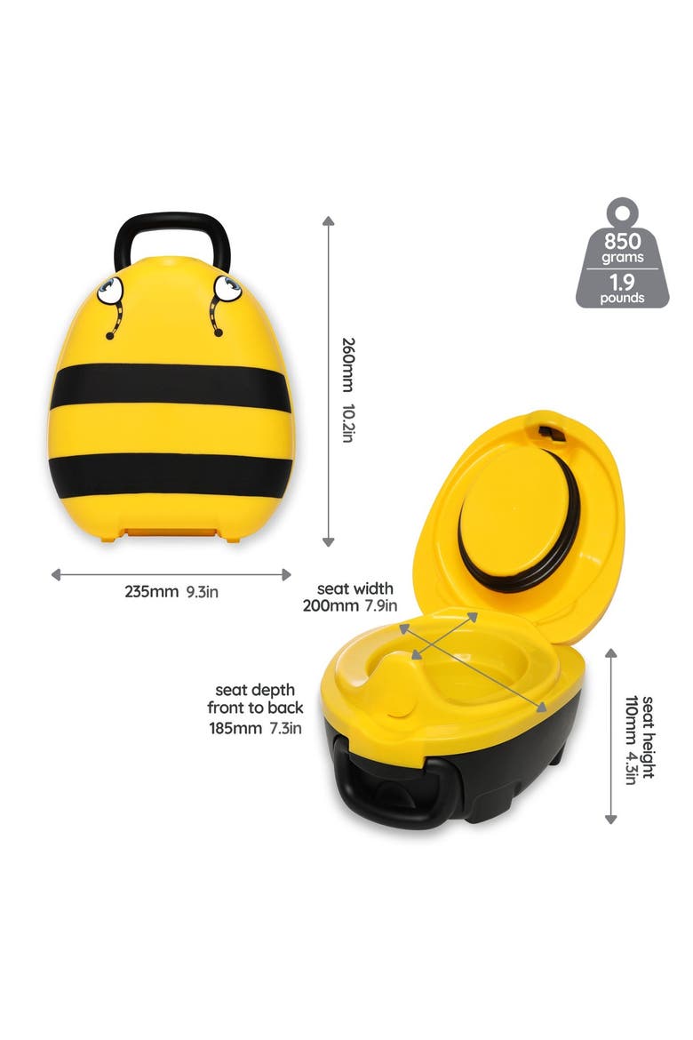 Travel Potty, Trainer Seat & Step Stool, Alternate, color, Bumblebee