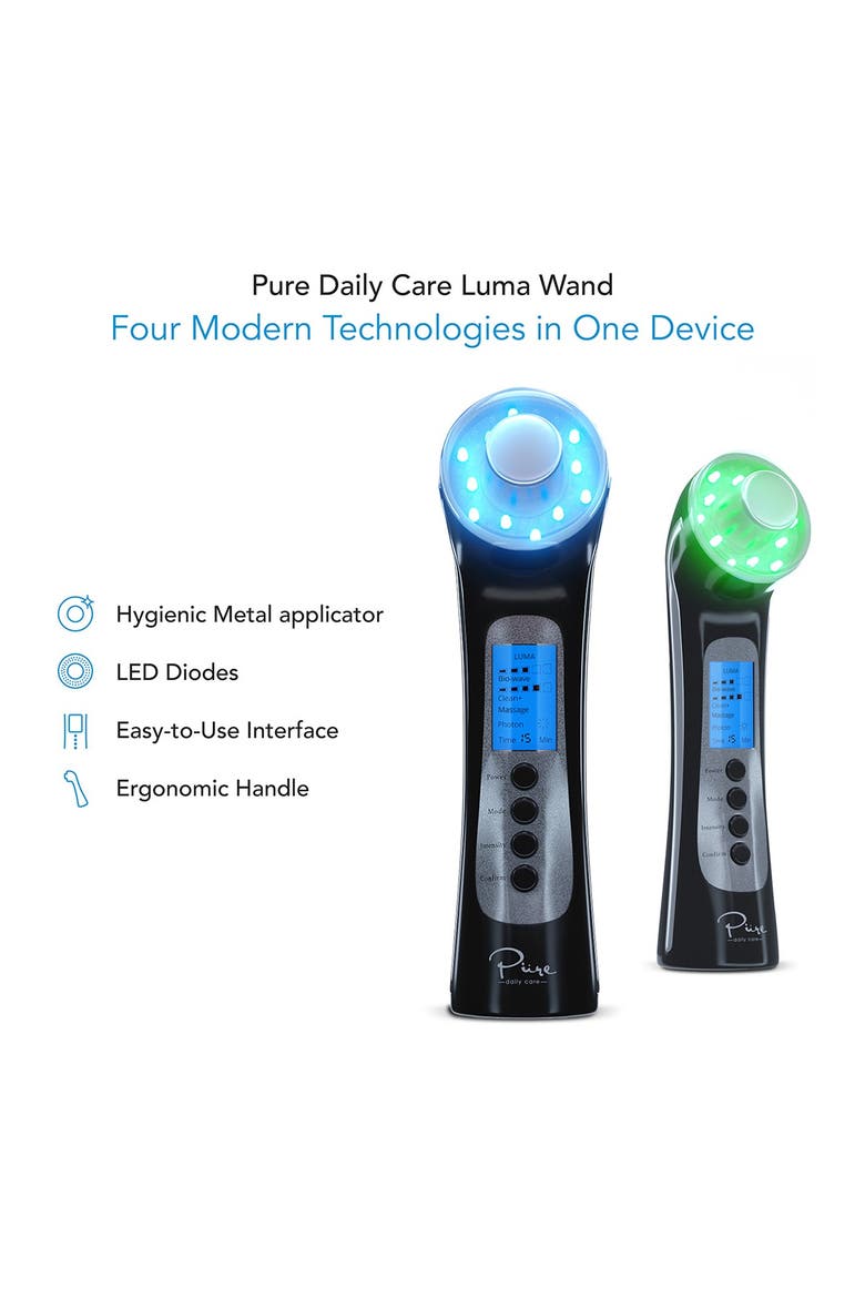 Luma 4-in-1 Skin Therapy Wand - Ion Therapy LED Light Machine, Alternate, color, NO COLOR