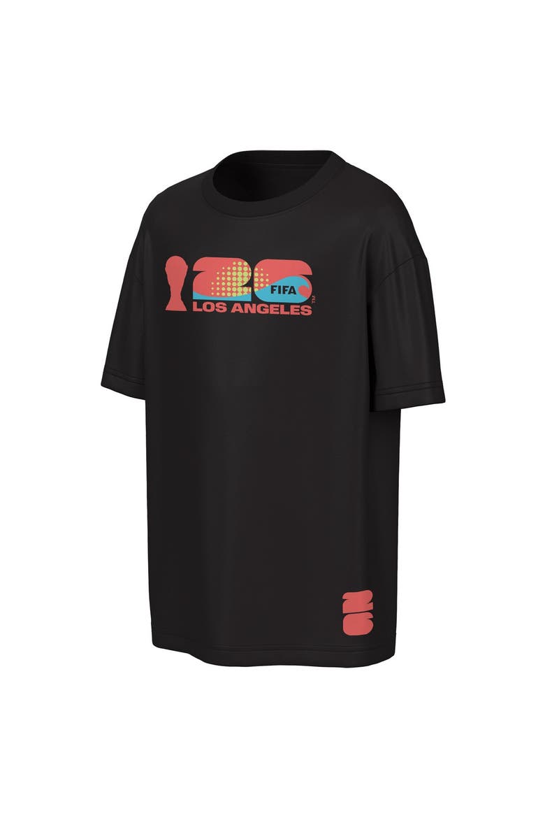 Men's Outerstuff Black FIFA World Cup 2026 Los Angeles Big City Poster T-Shirt, Alternate, color, Black